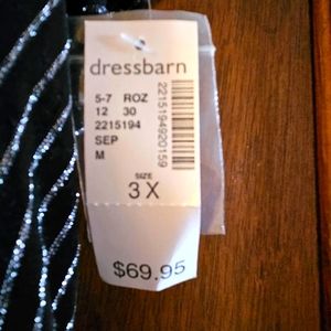 Size 3X Black and Silver Jumper